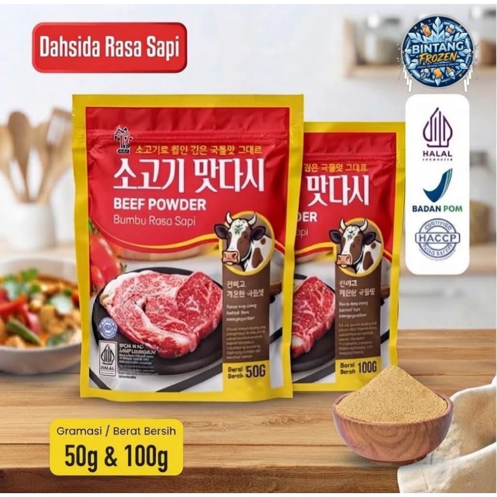 (HALAL) DASIDA RASA SAPI 100G / DASHIDA SOUP STOCK l BUMBU KALDU SAPI l DASHIDA RASA SAPI