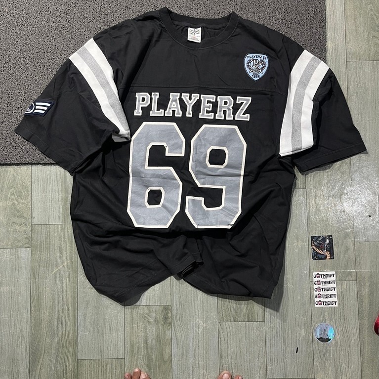 jersey playerz 69 bahan cotton hiphop y2k vtg