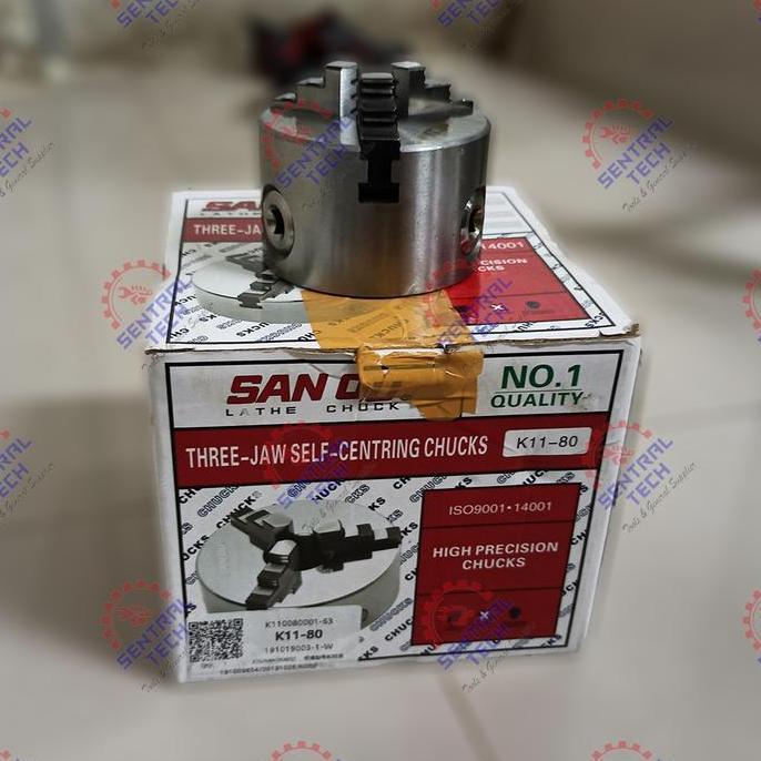 Chuck Bubut 3" 3 Jaw / Claw Bubut 3 Jaw / Catok Kepala Bubut 3 Inch
