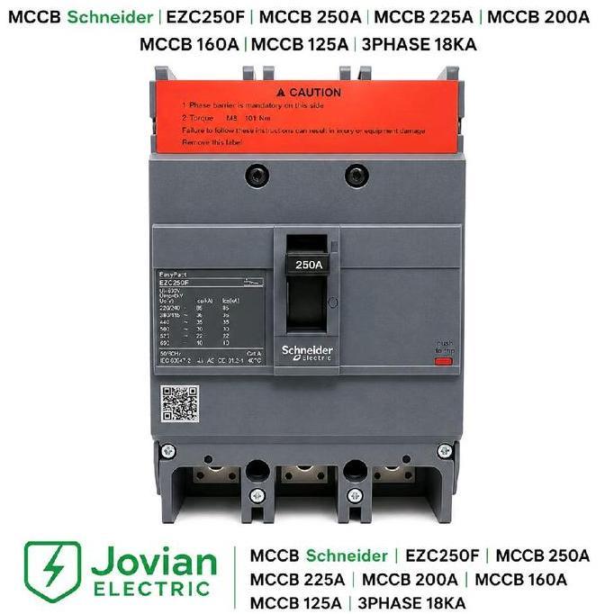 Pilihan - Mccb Schneider Ezc250F Mccb 250A Mccb 225A Mccb 200A Mccb 160A Mccb 125A 3P 18Ka 3Phase Or