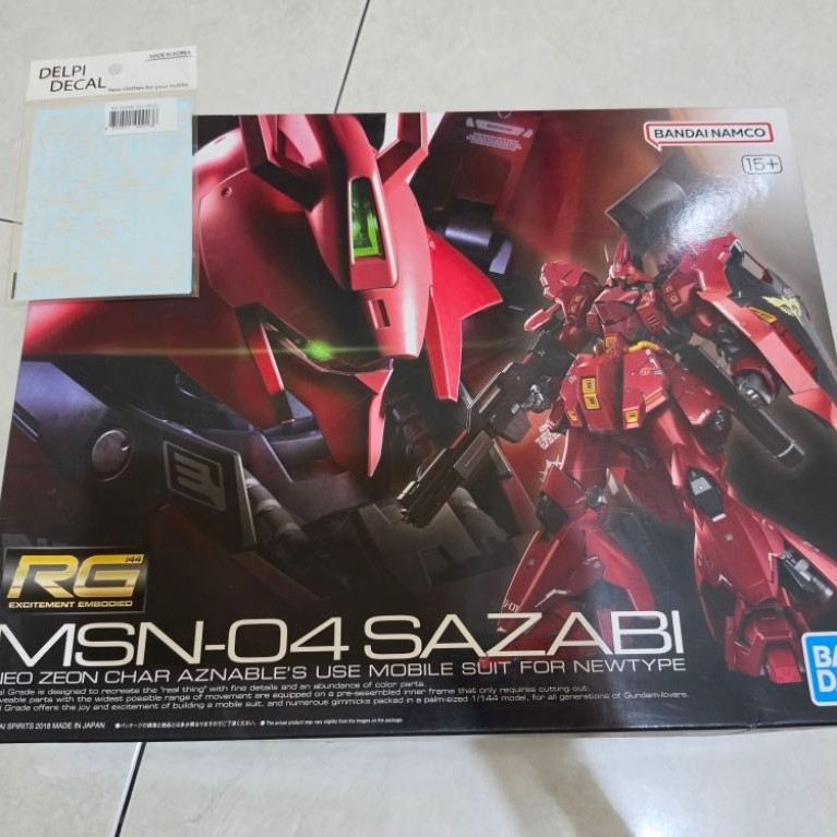 RG Sazabi + decal delpi holo