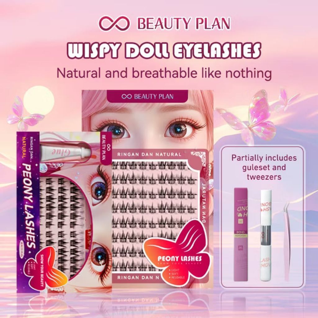 Beauty Plan Peony Fake eyeLashes Ringan dan Natural