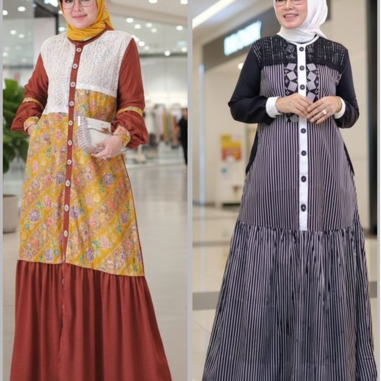 gamis batik listya hemas Premium Dress by U2C