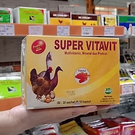 Super Vitavit 10 Kapsul Raid All 1 box isi 30 sachet