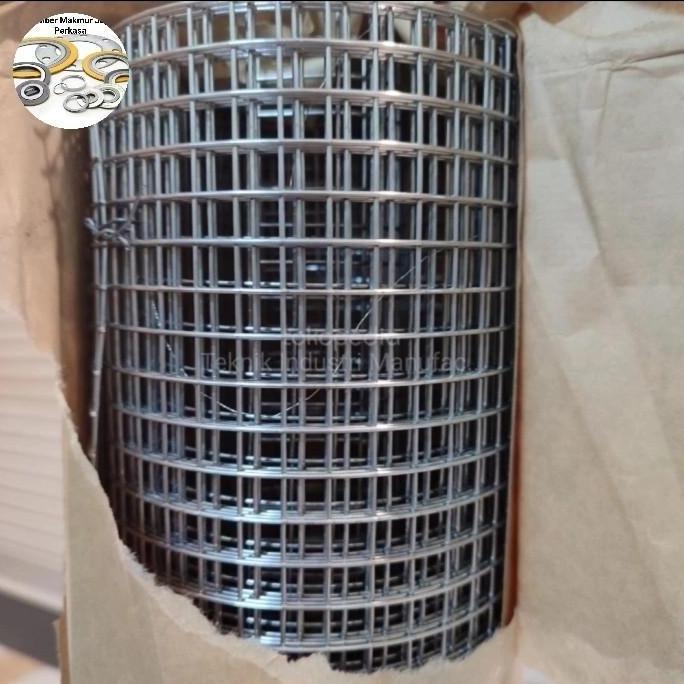 Kawat mesh galvanis ( Kawat loket Galvanis) tebal  2mm x 50mm x 50mm