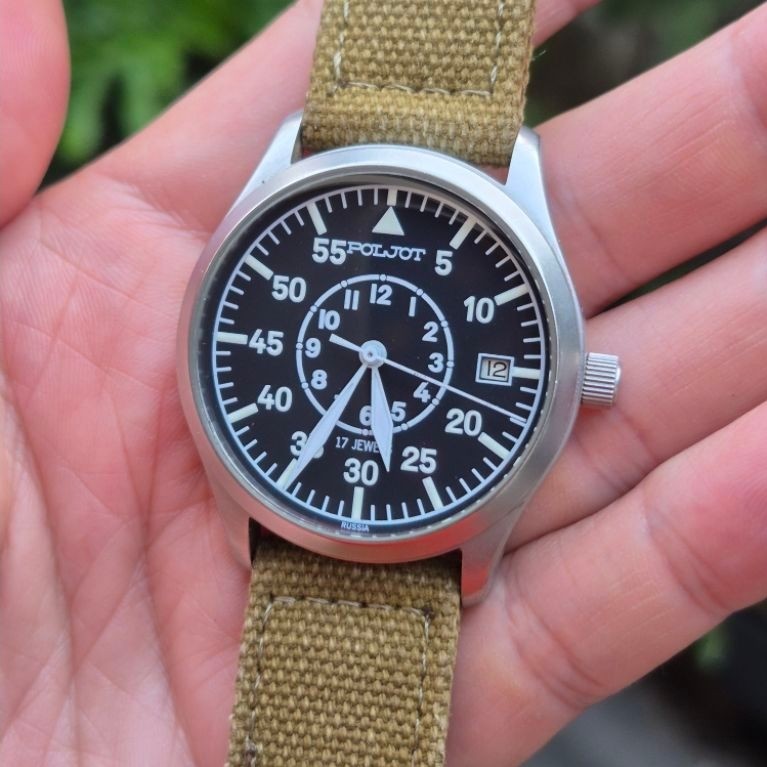 Vintage Poljot Flieger Type B manual winding 38mm