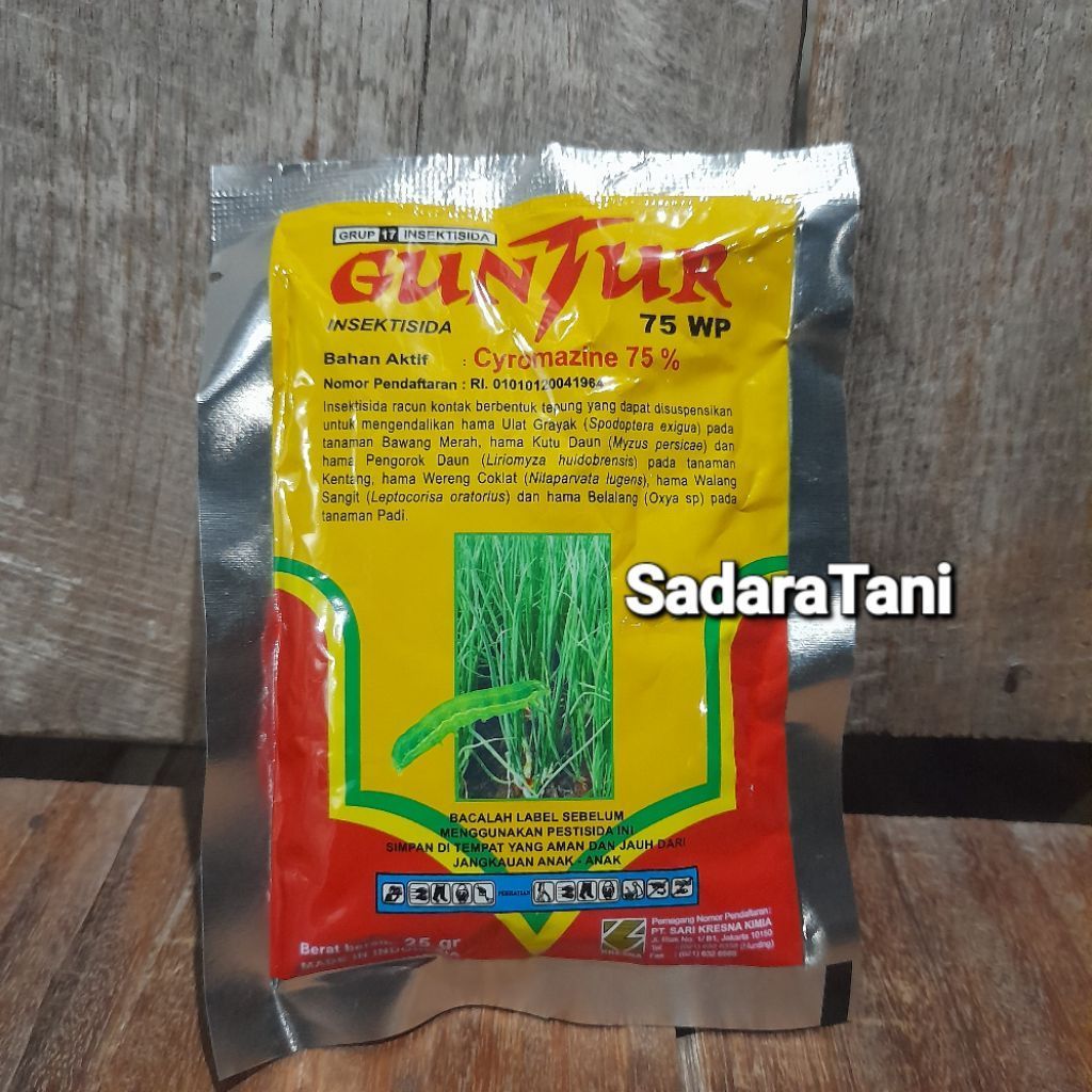 Insektisida GUNTUR 75WP 25Gr Bahan aktif : siromazin 75%