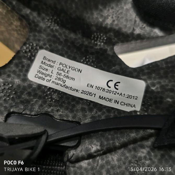 Ready Polygon Helmet Road GALE Size M (53-56cm) L (56-58cm) Maglink Matt Black White Blue - Helm Sep