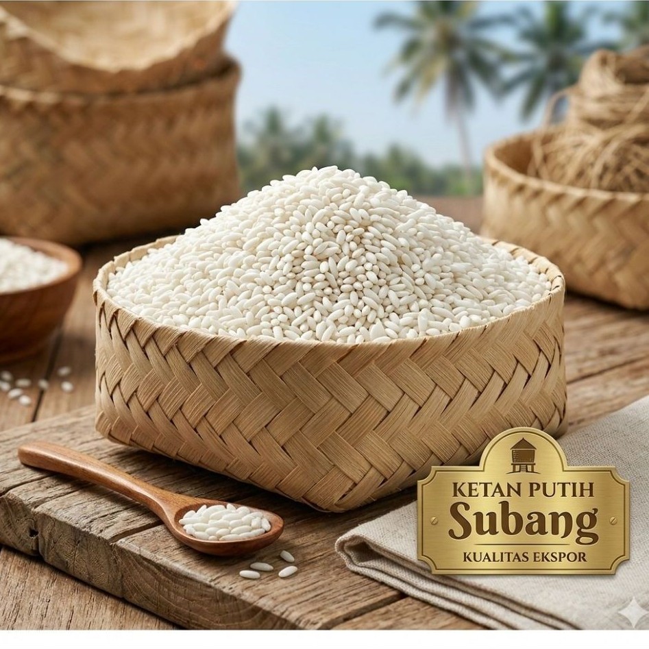 Ketan Putih Subang Kualitas terjaga Bahan Pangan