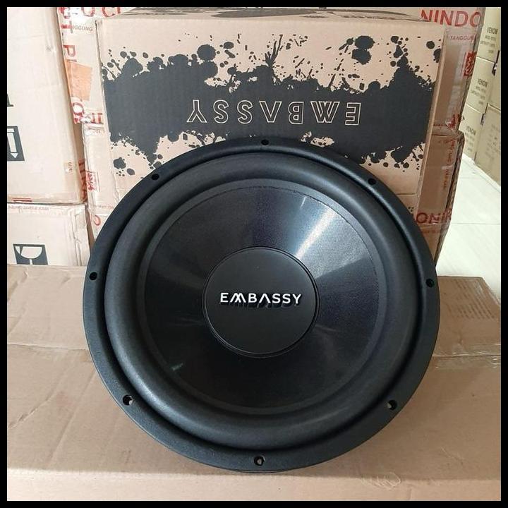 TERBARU SUBWOOFER 12 INCH EMBASSY ES 1276 SUBWOOFER EMBASSY 12 INCH DOUBLE COIL 450 WATTS 