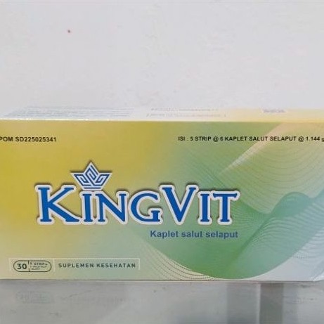 KINGVIT PER BOX - Suplemen Multivitamin & Stamina Pria Dewasa Original BPOM