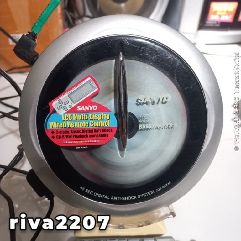 discman sanyo - CDP-ASX45 - bass expander - cd player