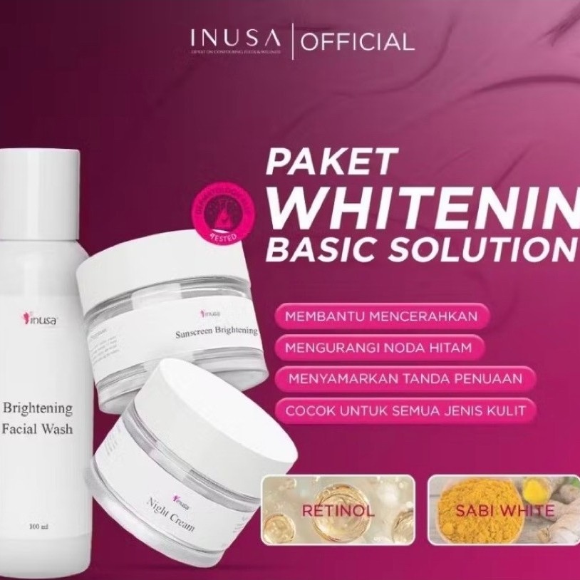 INUSA PAKET WHITTENING GLOWING BASIC