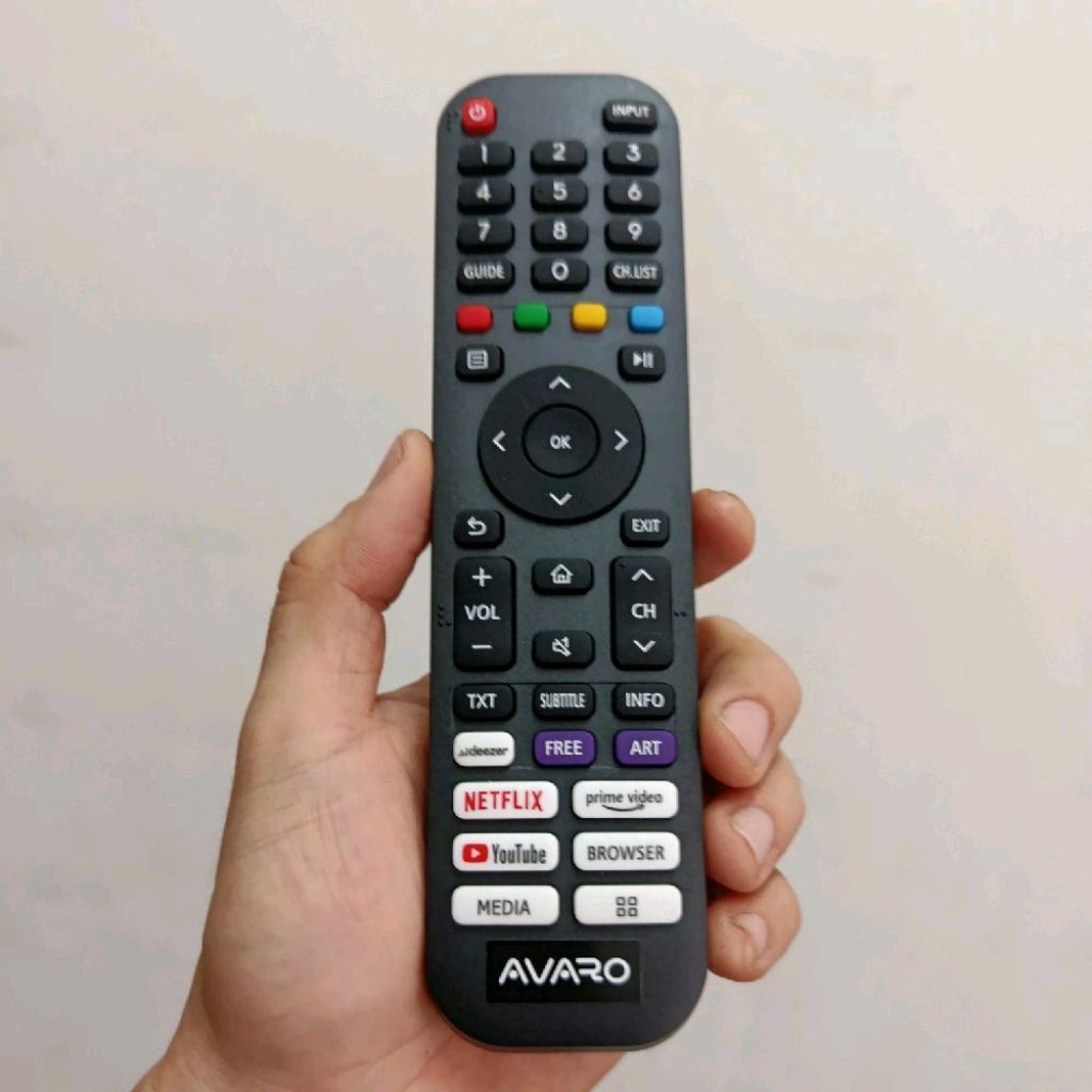 Remote Remot Smart Digital TV Pengganti Tanpa Setting Avaro T32A T43A