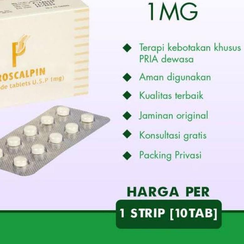 DHT BLOKER AMPUH UNTUK KEBOTAKAN ( FINASTERIDE 1 mg )