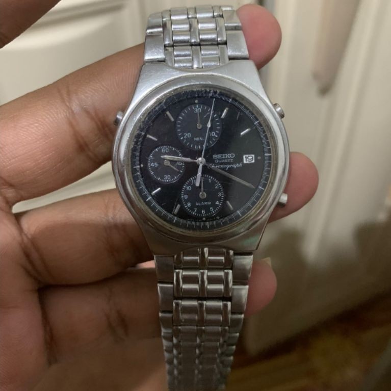 jam bahan seiko cronograp