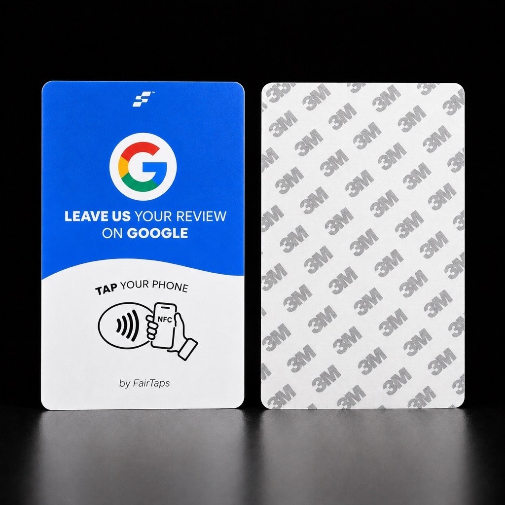 Google Review NFC Card – Tap to Review | NFC Review Card Premium | FairTaps WAVE