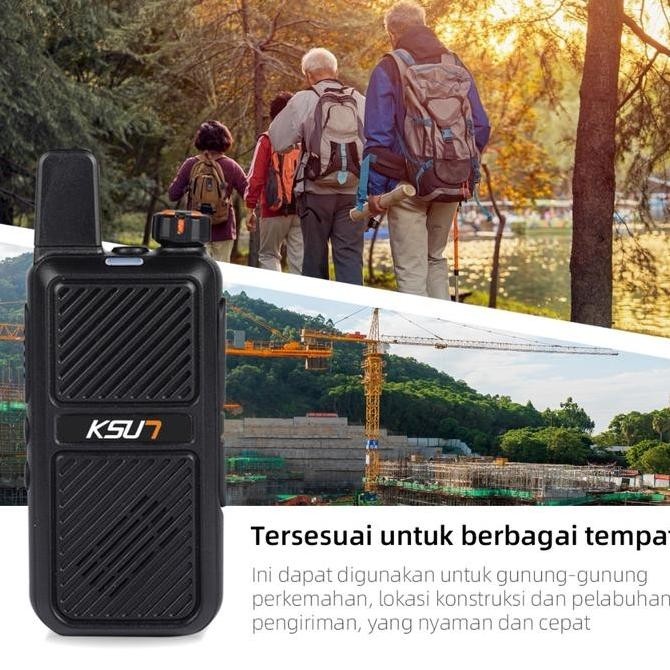 New- KSUN FZB 2 Unit HT UHF 400-470 Mhz HT Jarak Jauh 10km(Max)5500mAh Free Headset RADIO HT