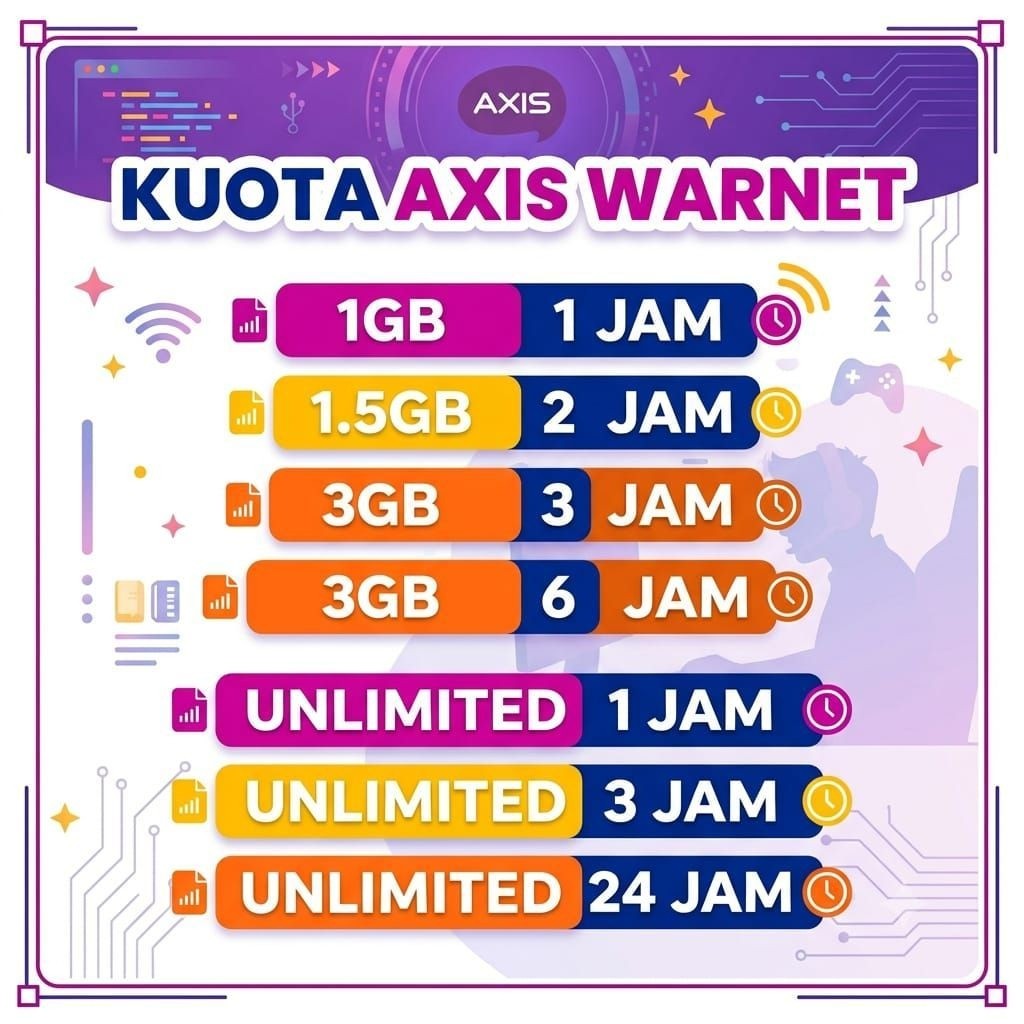 Paket Internet Axis Warnet