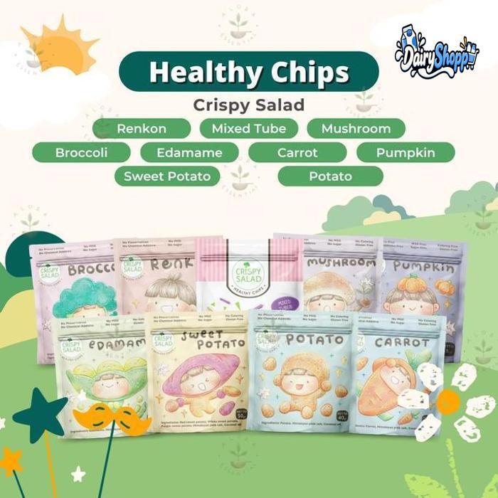 Crispy Salad - Keripik Sayur - Snack Cemilan Sehat Anak - Camilan Organik - Snack Bayi