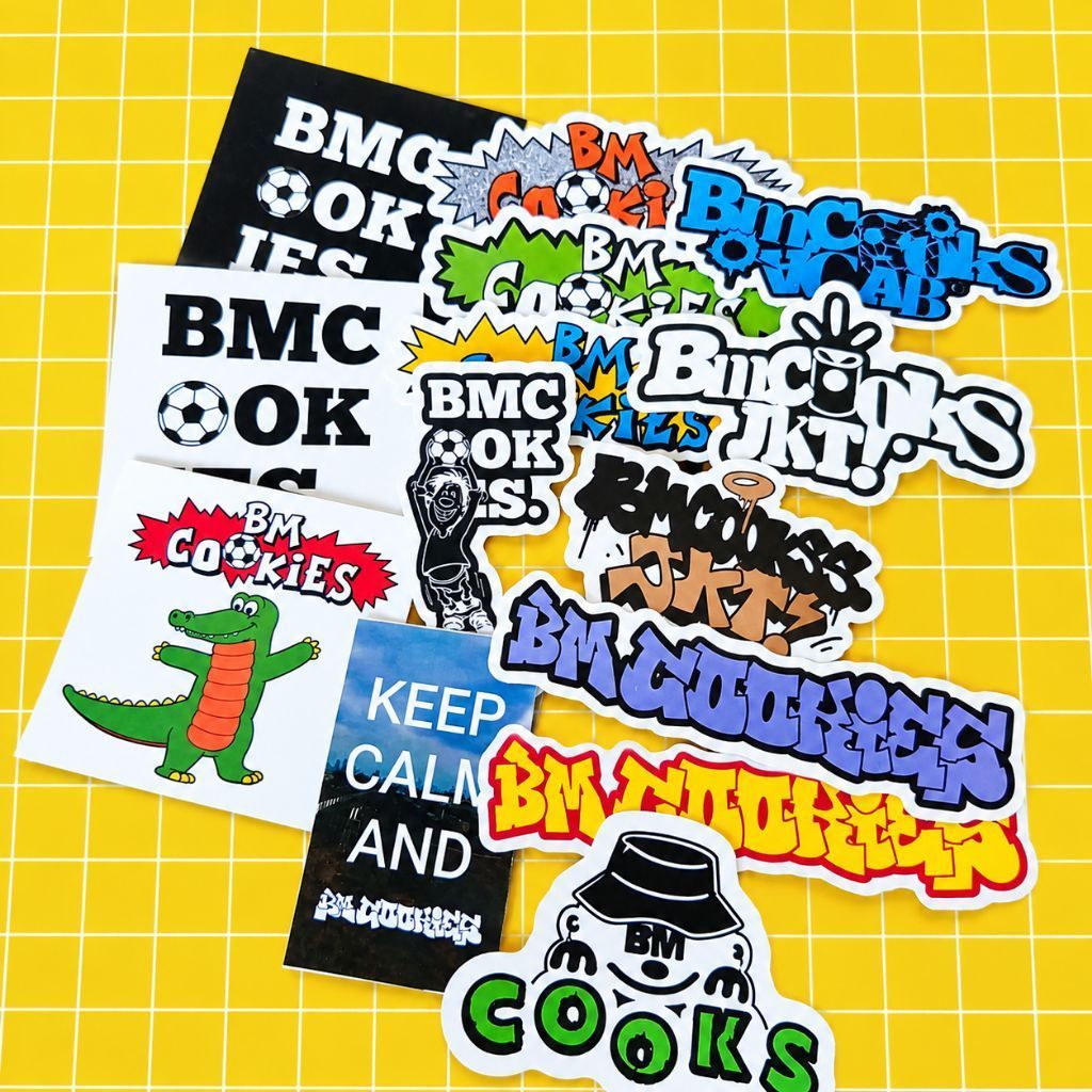 (BISA COD) STIKER BM COOKIES SATUAN