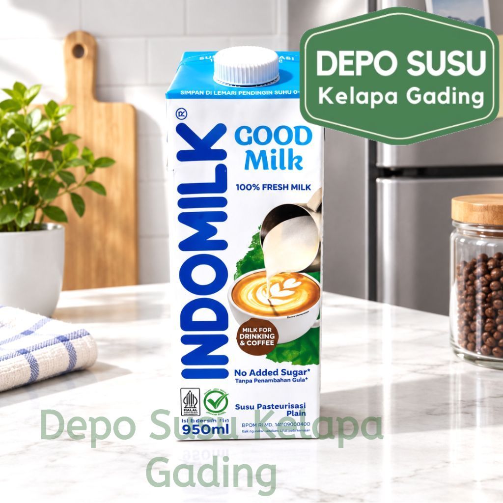 Susu Indomilk Pasteurisasi Freshmilk 1 Litter