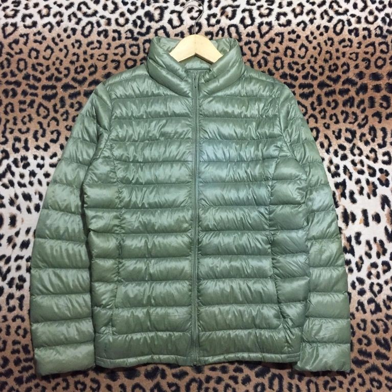 UNIQLO PUFFER JACKET GREEN SAGE