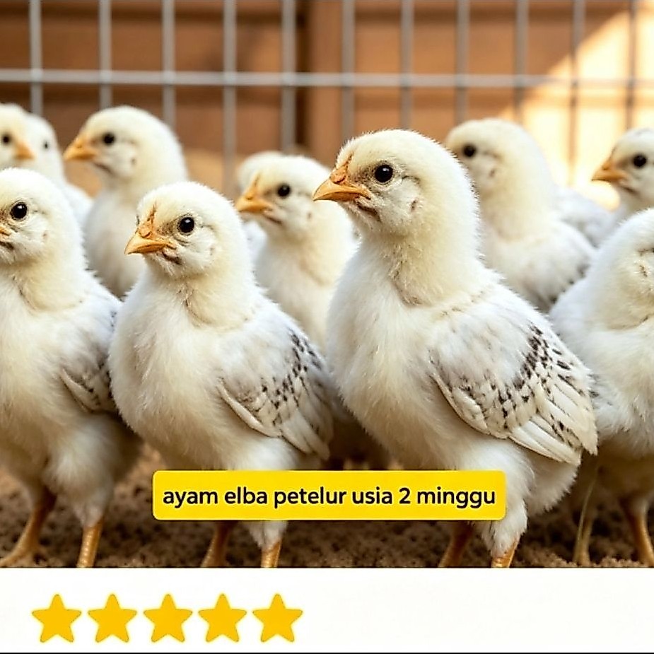 BIBIT AYAM ELBA PETELUR SUDAH VAKSIN USIA 2 MINGGU