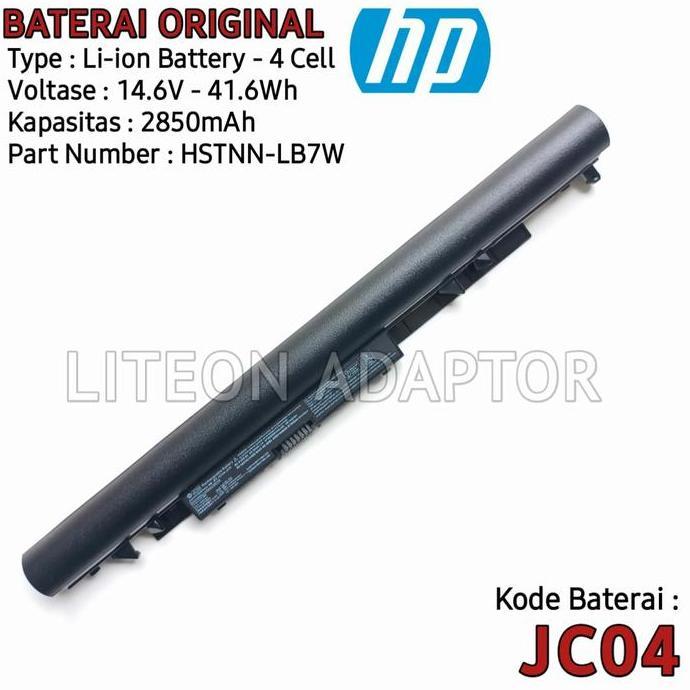 Baterai Original Laptop HP JC04-JC03 919701 - 850919700 - 850