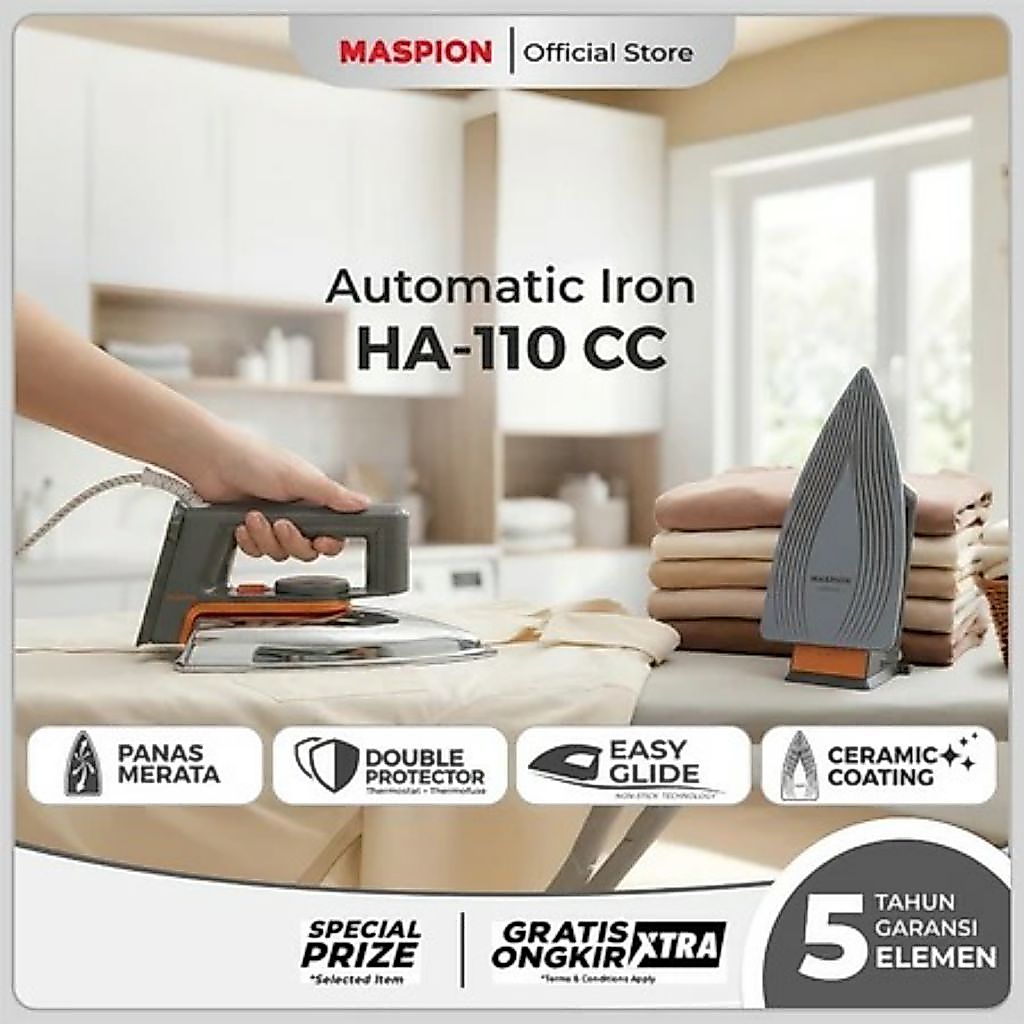 Setrika Maspion Type  Ha 110 ceramic