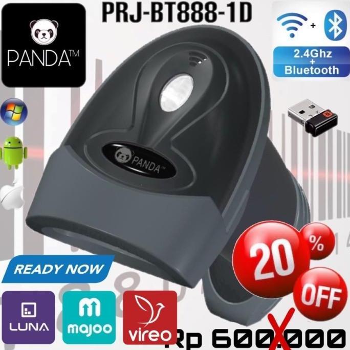 PANDA PRJ-BT888-1D WERELESS LASER BARCODE SCANNER (BLUETOOTH+2.4G) Mesin