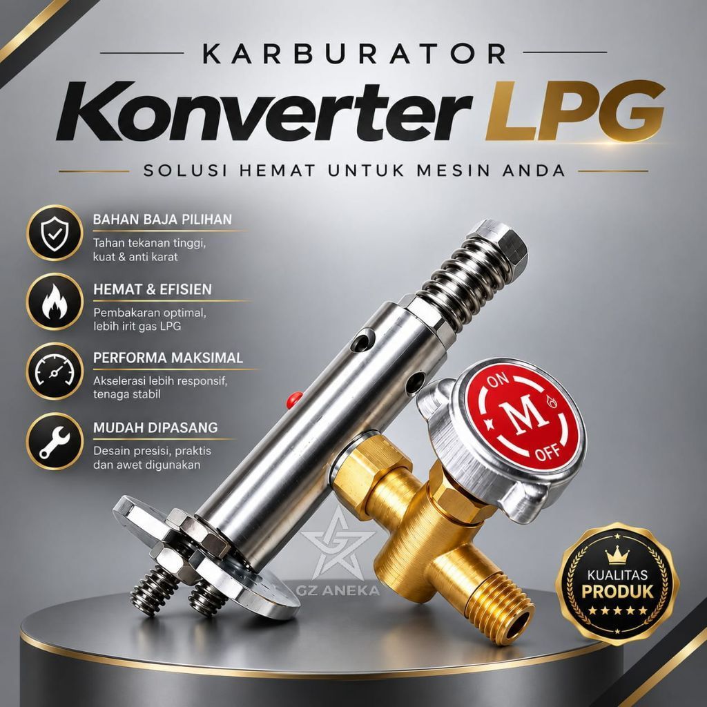 Karburator konverter LPG alat pengganti bensin menjadi Gas LPG