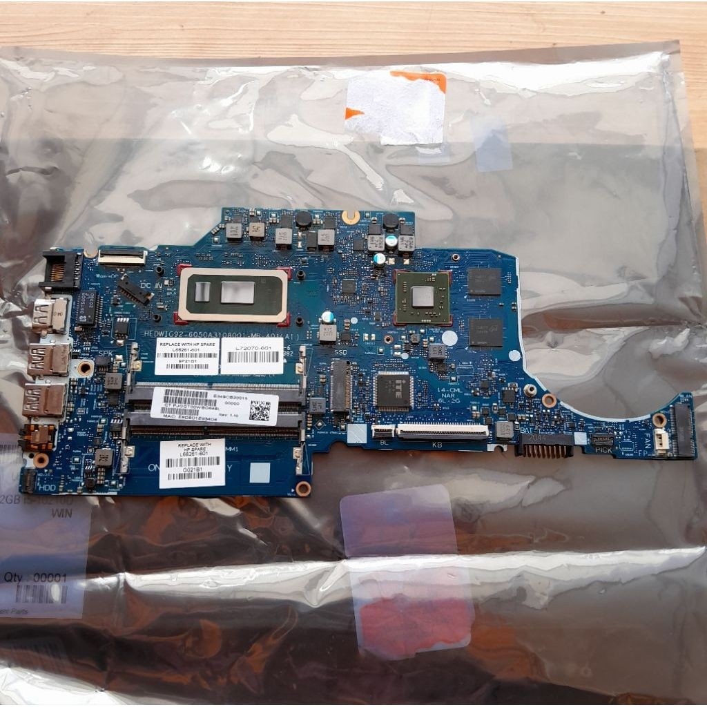 NEW Mainboard / Motherboard HP 14-CR 14s-CR 14-CF Intel Core i5 Gen 10210U Original