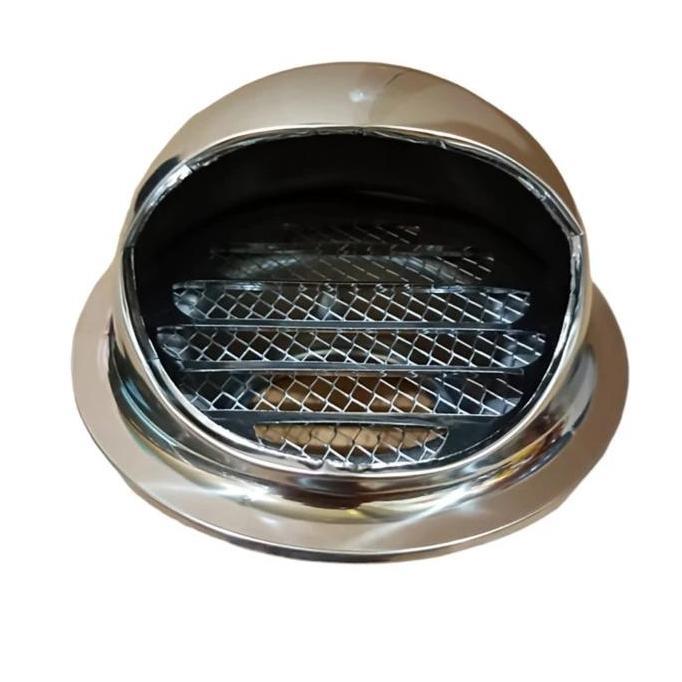sanityhome - end ducting 4" grill flexible ducting 4 in /penutup ventilasi cerobong
