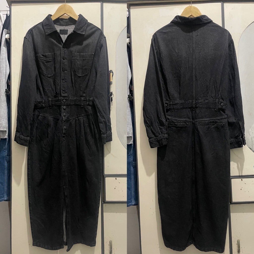 Stelan Overall Wearpack Rok Long Jeans Blackwashed RARE