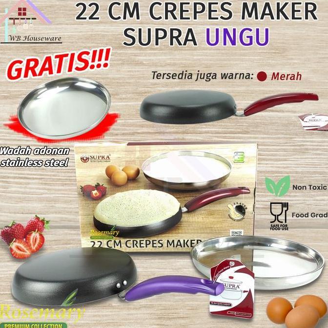 Crepes maker 22cm / crepes pan anti lengket / crepes teflon SUPRA