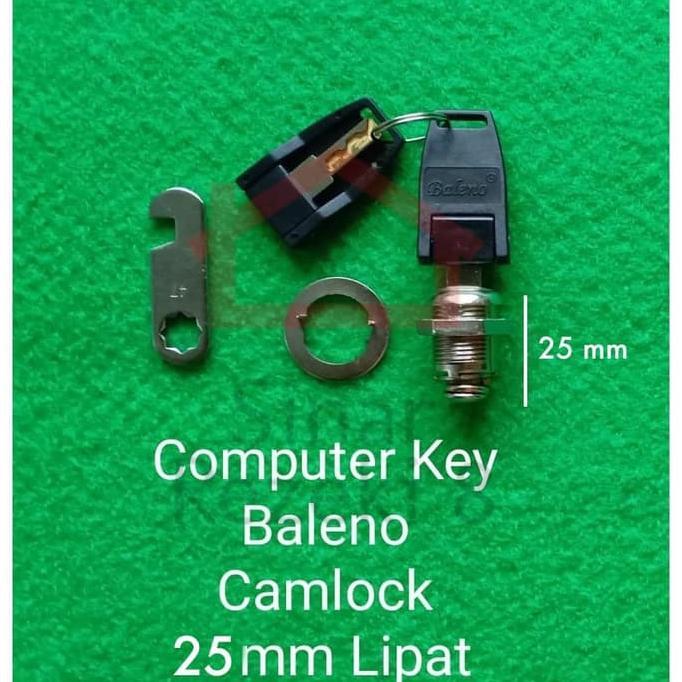 Cam Lock 25 MM LIPAT Baleno / MASTER KEY Camlock Kunci Loker Besi Kait