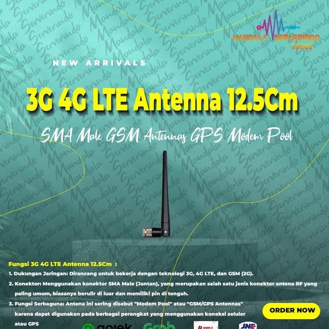 3G 4G LTE Antenna 12.5Cm SMA Male GSM Antennas GPS Modem Pool