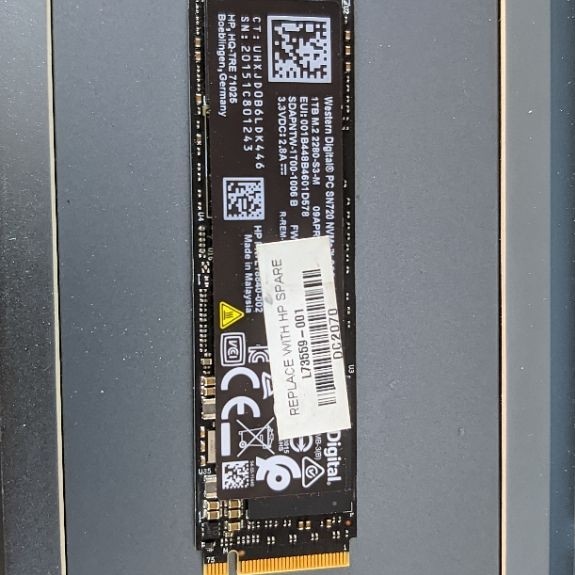 ssd nvme wd PC SN720 1Tb