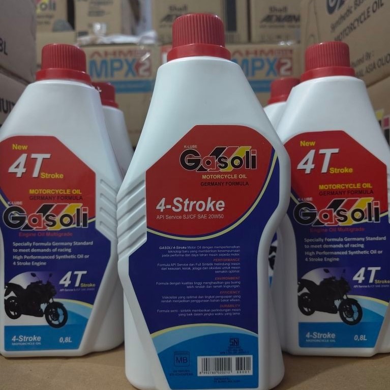 Oli Gasoli 4T Stroke Sae 20W-50 Uk 0.8L - Original