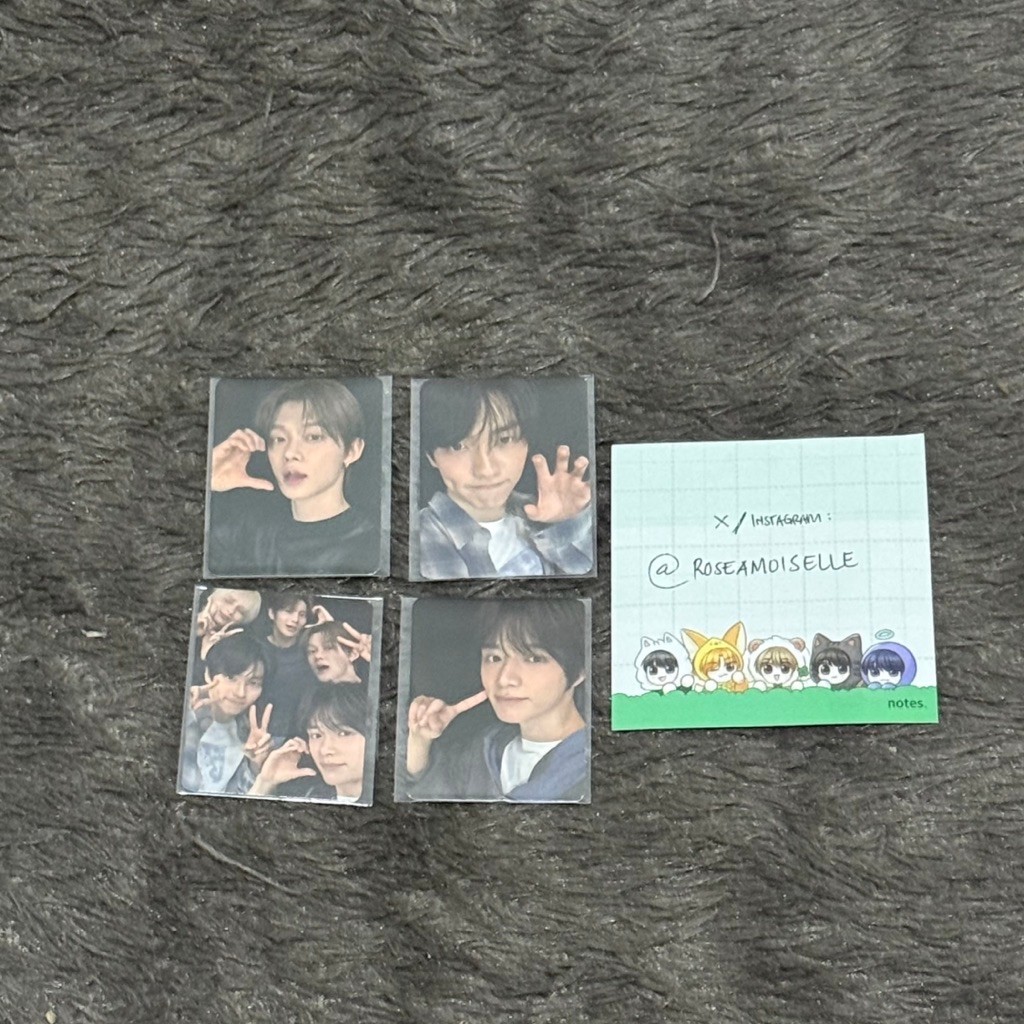 txt yoajung mini photocard id photo benefit - yeonjun soobin beomgyu taehyun hueningkai