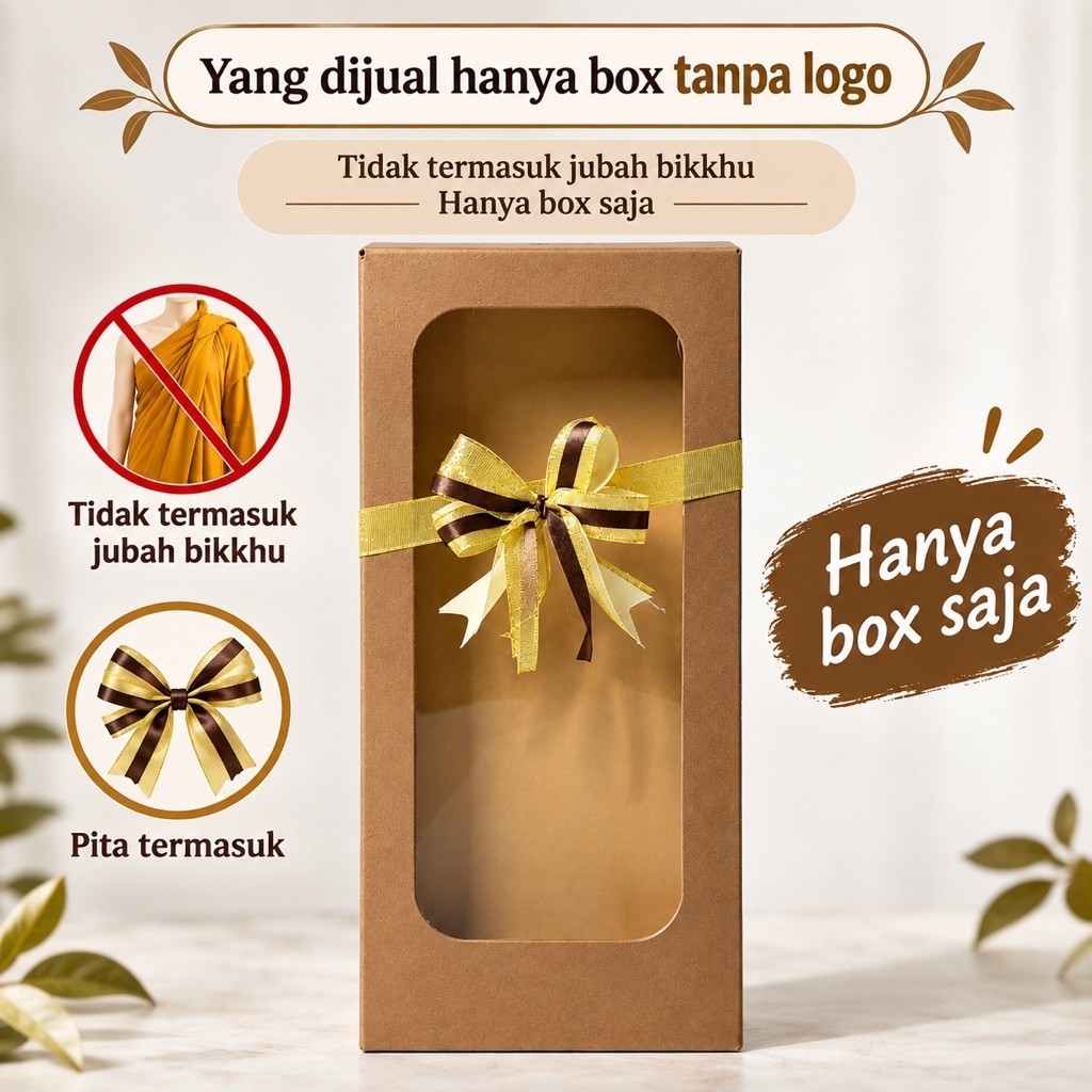 Box Kathina| Box Jubah Bhikkhu | kotak Jubah Bhante | Custom Box Vihara | souvenir vihara