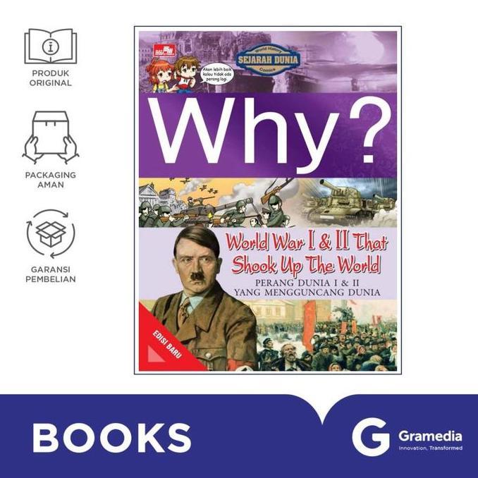 Gramedia Buku Sains Why? World War I & II That Shook Up The World (Edisi Baru) ( Grimnamu )