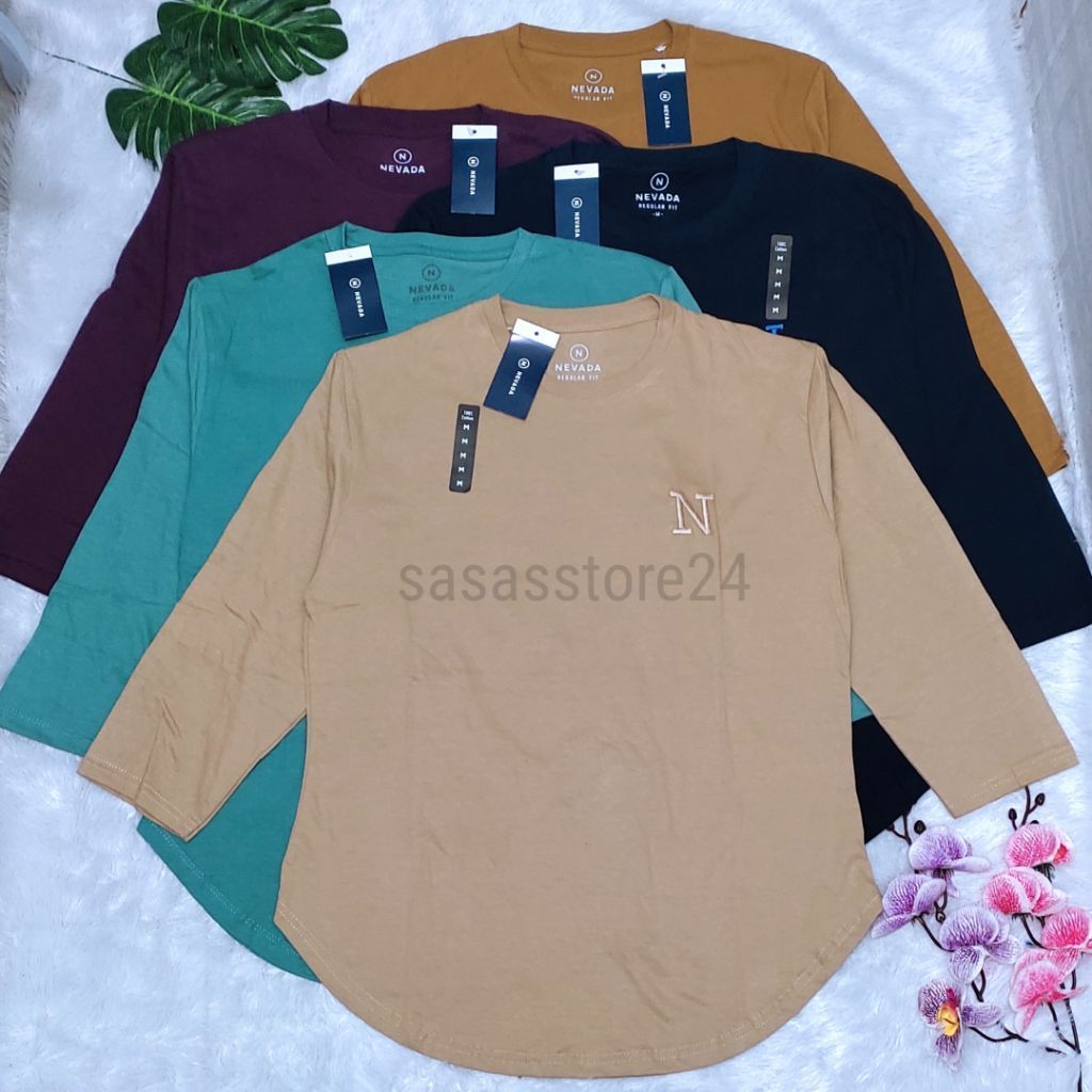 KAOS POLOS CEWEK LENGAN PANJANG MOTIF BORDIR 14092026 (BISA COD)