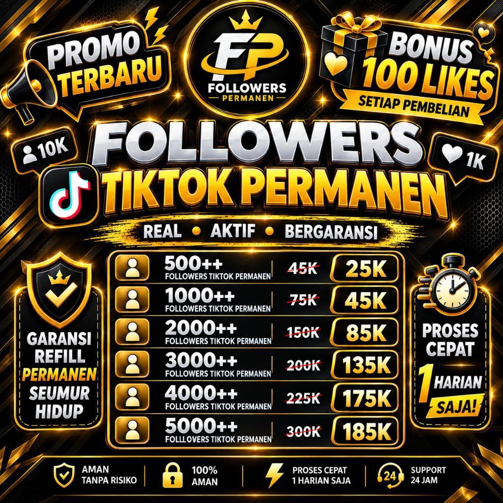 Followers Tiktok Permanen
