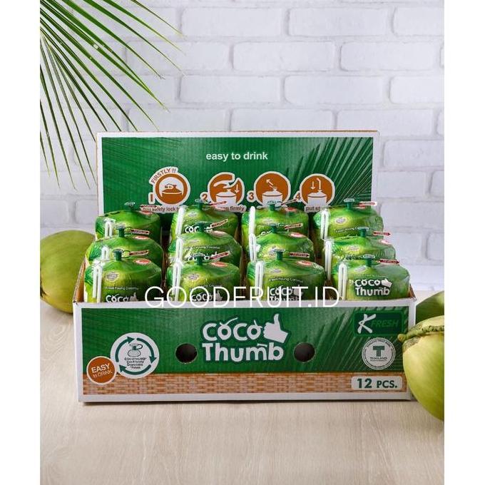 DISKON Coco Thumb - Kelapa Muda Thailand isi 12pcs