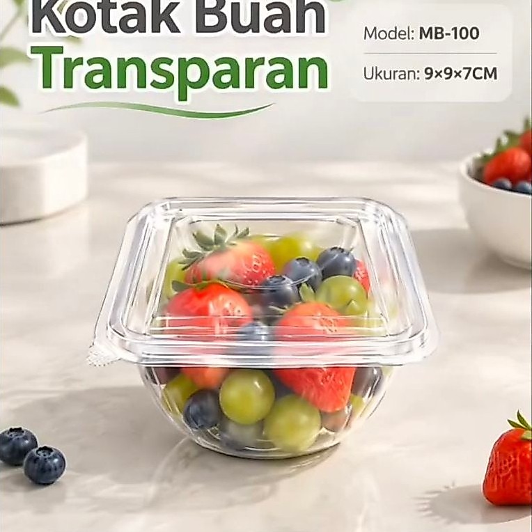 [ 1 DUS 500 SET ] Mika Tray Salad Buah  MB 100 Mika  Salad Sayur 500 ML