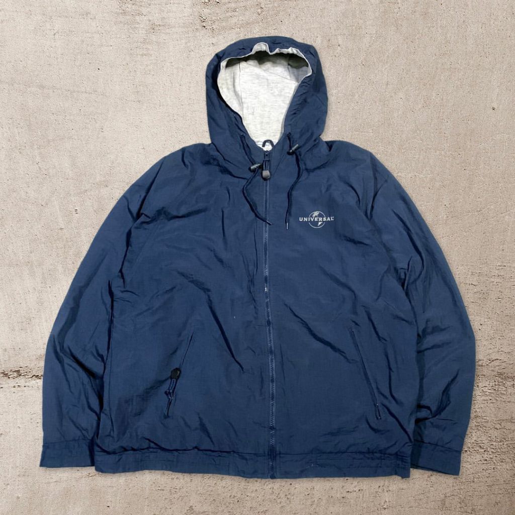 Windbreaker Hoodie Zipper Universal Studios XXL Casual Vintage