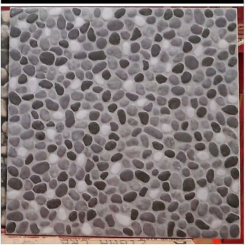 keramik asia Oregon grey 40x40 motif batu kerikil grade A