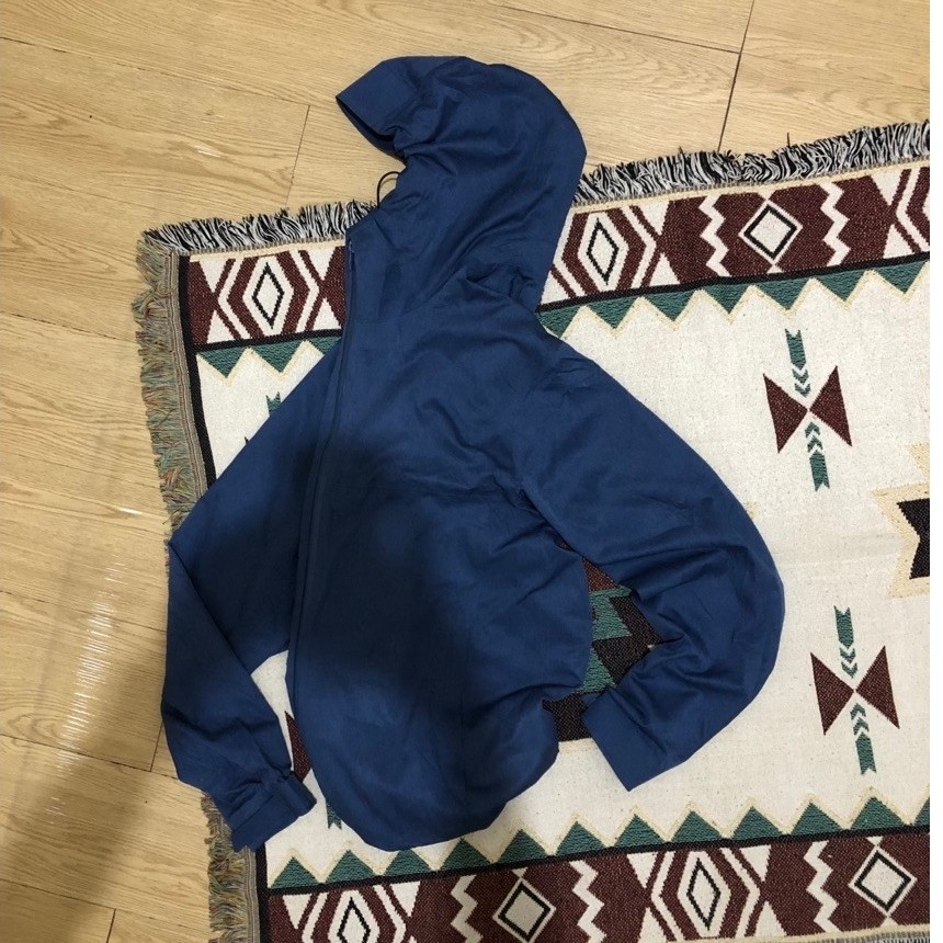 (HARGA NET / PAS) UNIQLO BLOCKTECH PARKA JAKET BLUE JEANS SIZE L-XL USED CONDITION / UNIQLO BLOCKTEC